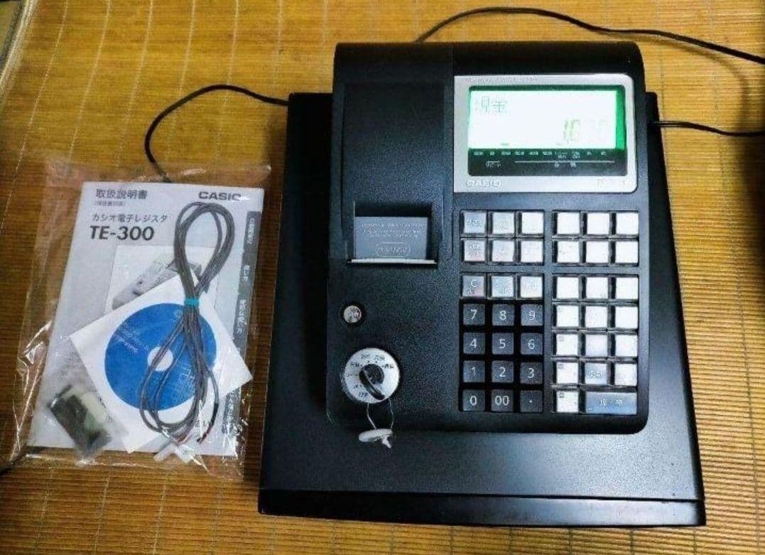 カシオレジスター　TE-300　フル設定無料　 送料無料人気機種　982000