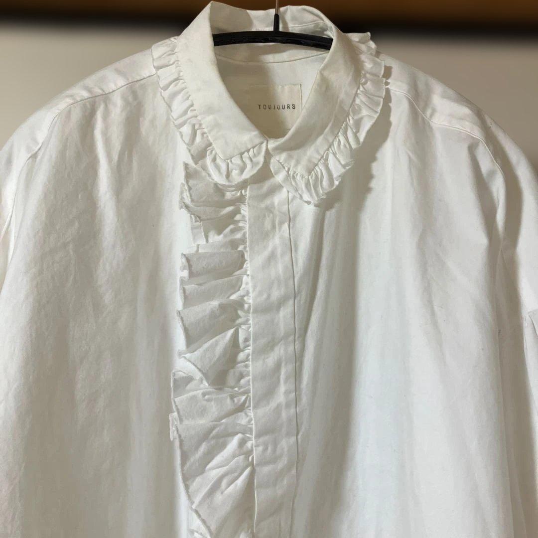 トゥジューtoujoursビショップスリーブフリルシャツ1