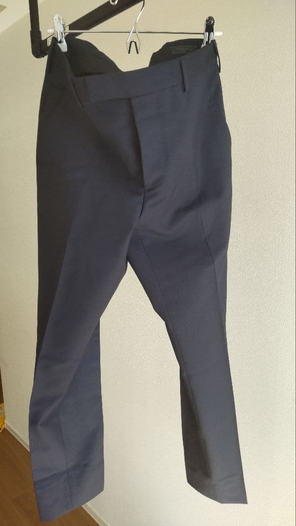 プラダスーツセットアップ　46 紺色　モヘヤ混生地