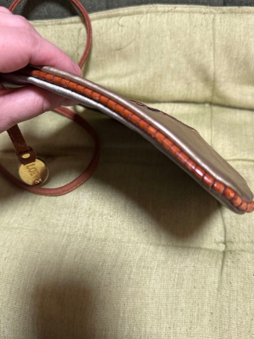 LOEWE アナグラム柄 ナイロンキャンバス ミニショルダーバッグ ポシェット