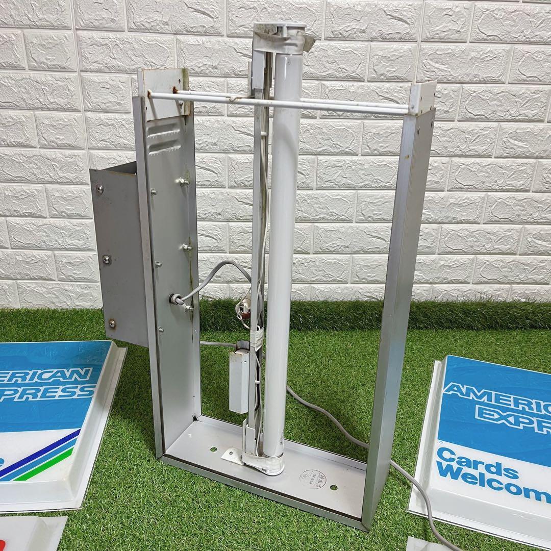 入手困難 平成レトロ アメリカンエキスプレス 看板照明 ライト アンティーク