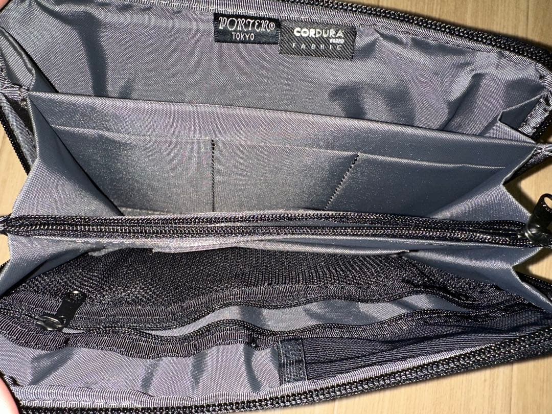 ポーター　ディル　トラベルウォレット　ラウンドファスナー　長財布　ブラック 美品