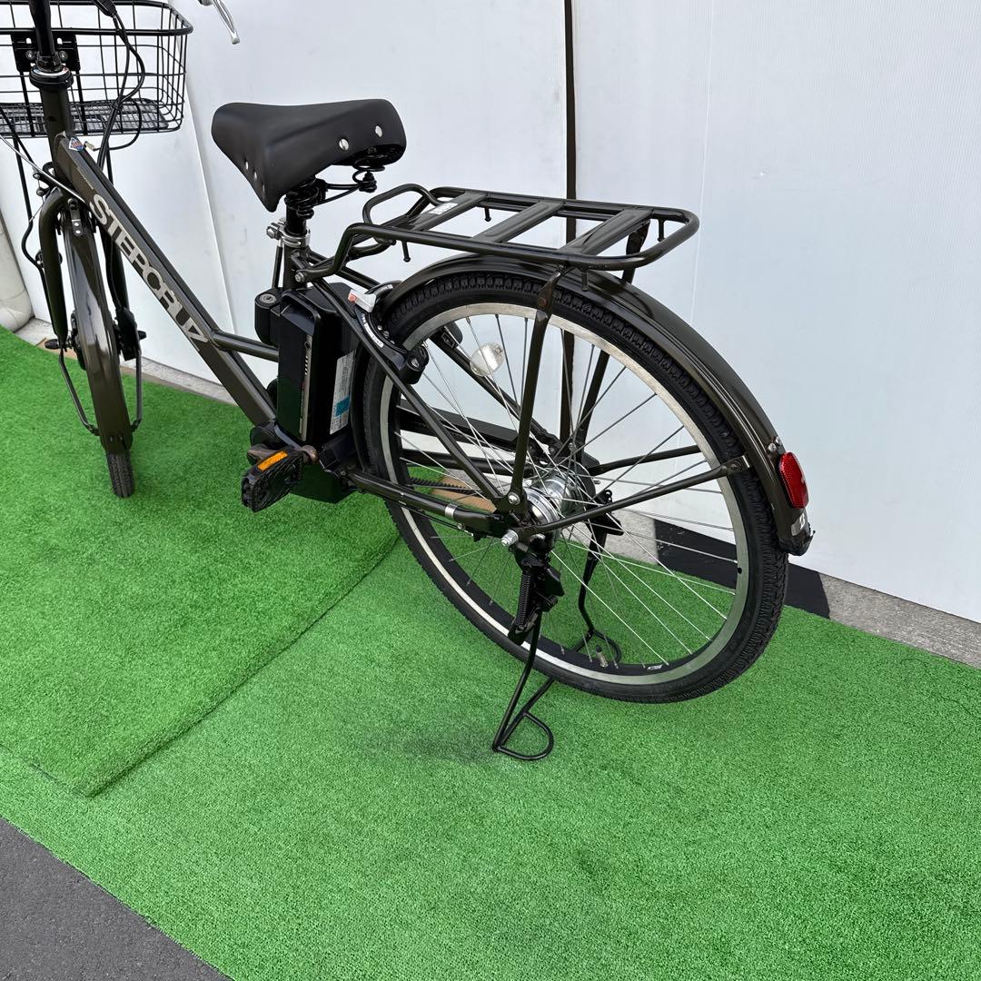 ブリヂストンSTEPCRUZアルベルト新型電動アシスト自転車26インチ グリーン