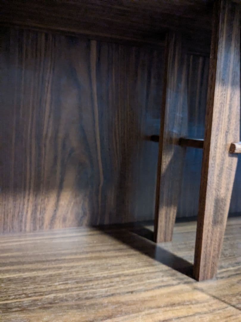 【中古美品】昭和レトロ　木製キャビネット ガラス扉付き　アンティーク