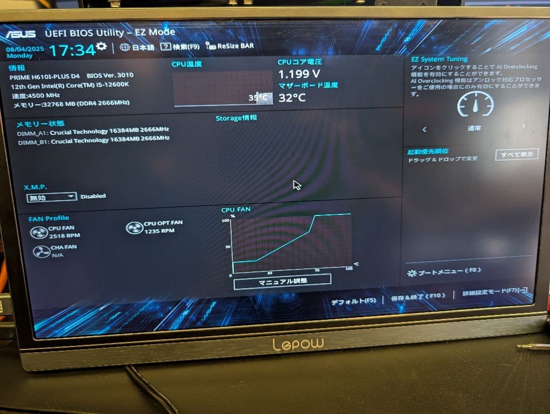 intel Core i512600k搭載mini pc