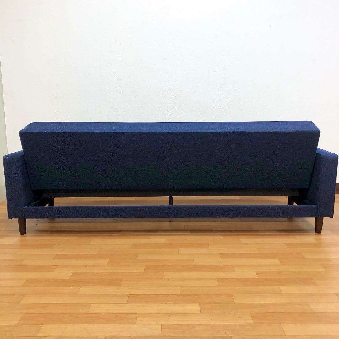 karimoku カリモク60 スリーピングソファ ソファベッド タープブルー