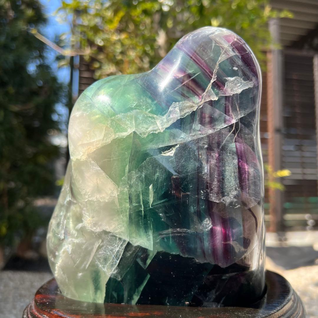 ✳️超綺麗✨極上の逸品✨神秘的な芸術品‼️✨マルチカラー フローライト 原石 天然石