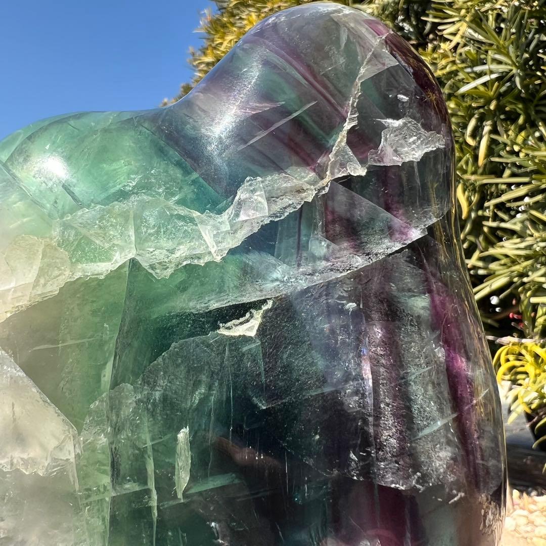 ✳️超綺麗✨極上の逸品✨神秘的な芸術品‼️✨マルチカラー フローライト 原石 天然石