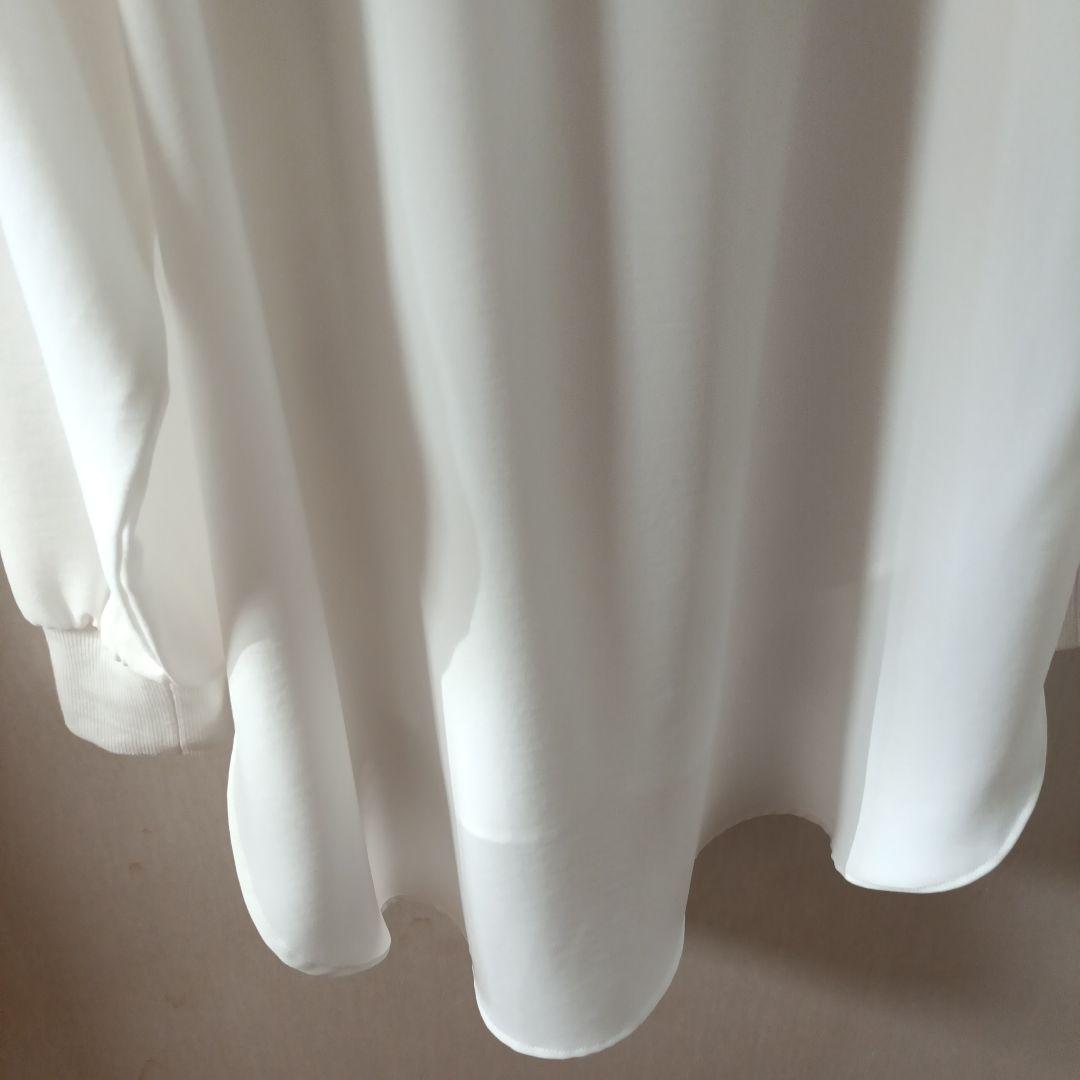 Moomin★新品 リブドロワ ジョーゼットポケットブラウス