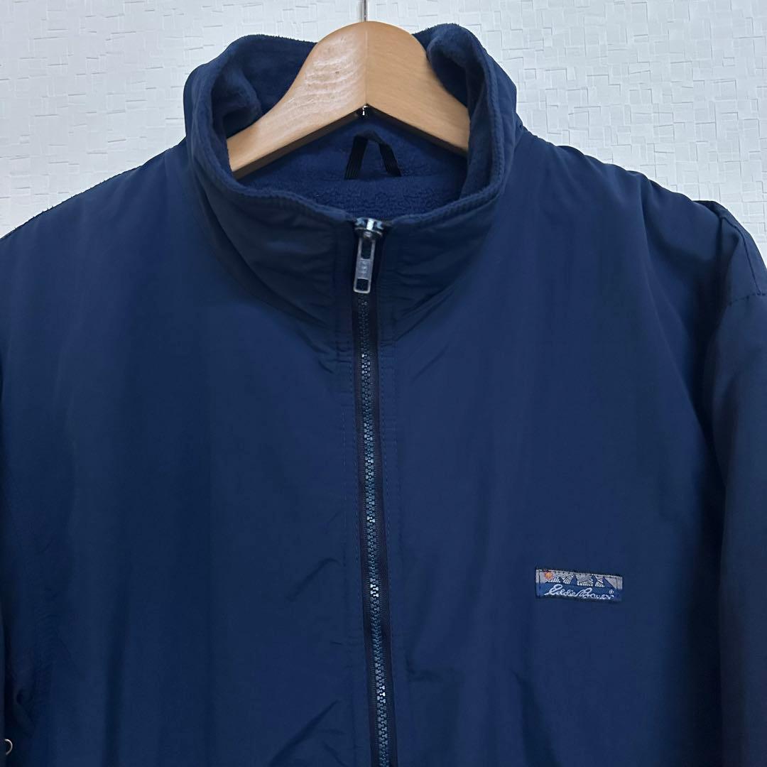 80‘s EDDIE BAUER エディバウアーナイロンブルゾン　裏フリース