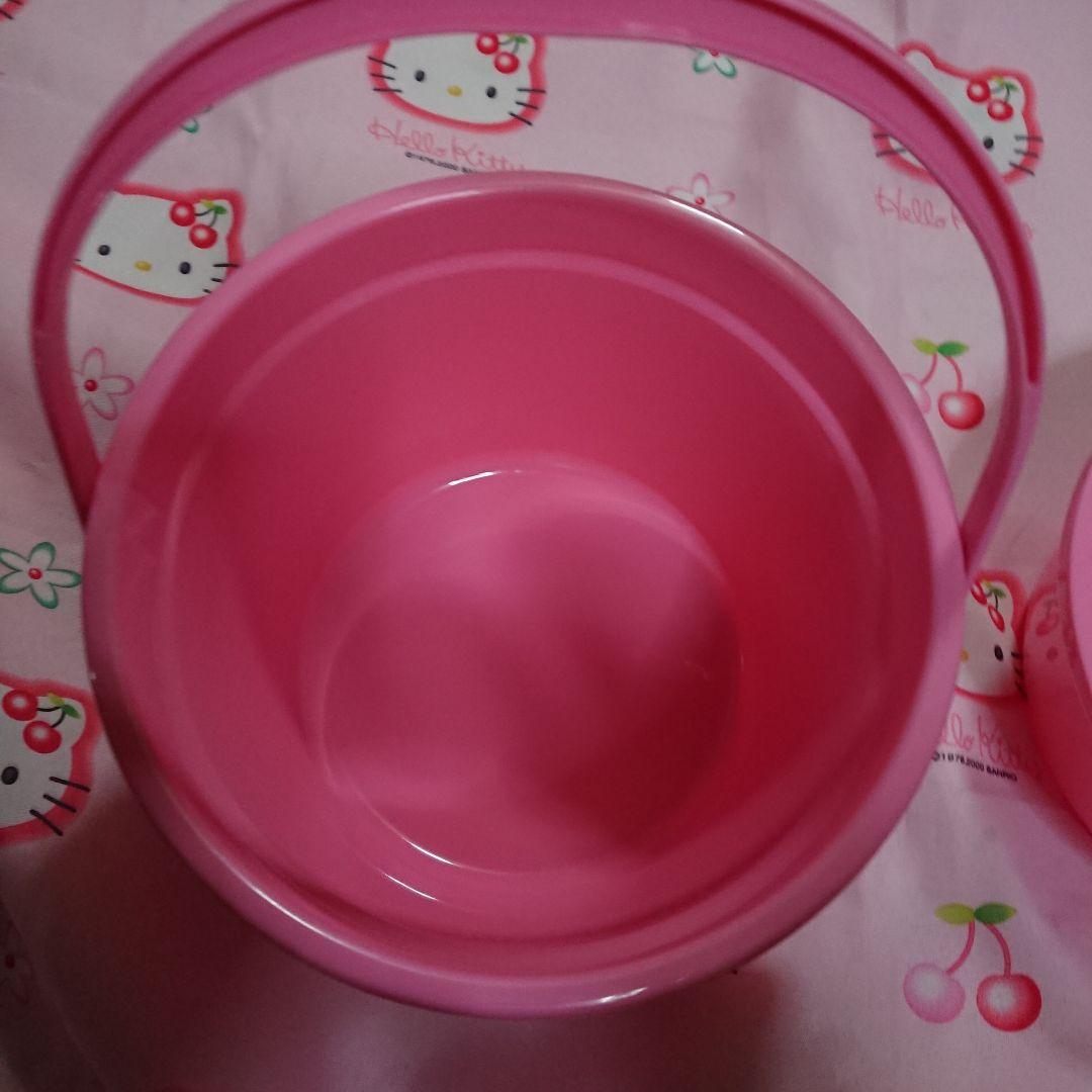 千鳥柄キティバケツ、湯おけ