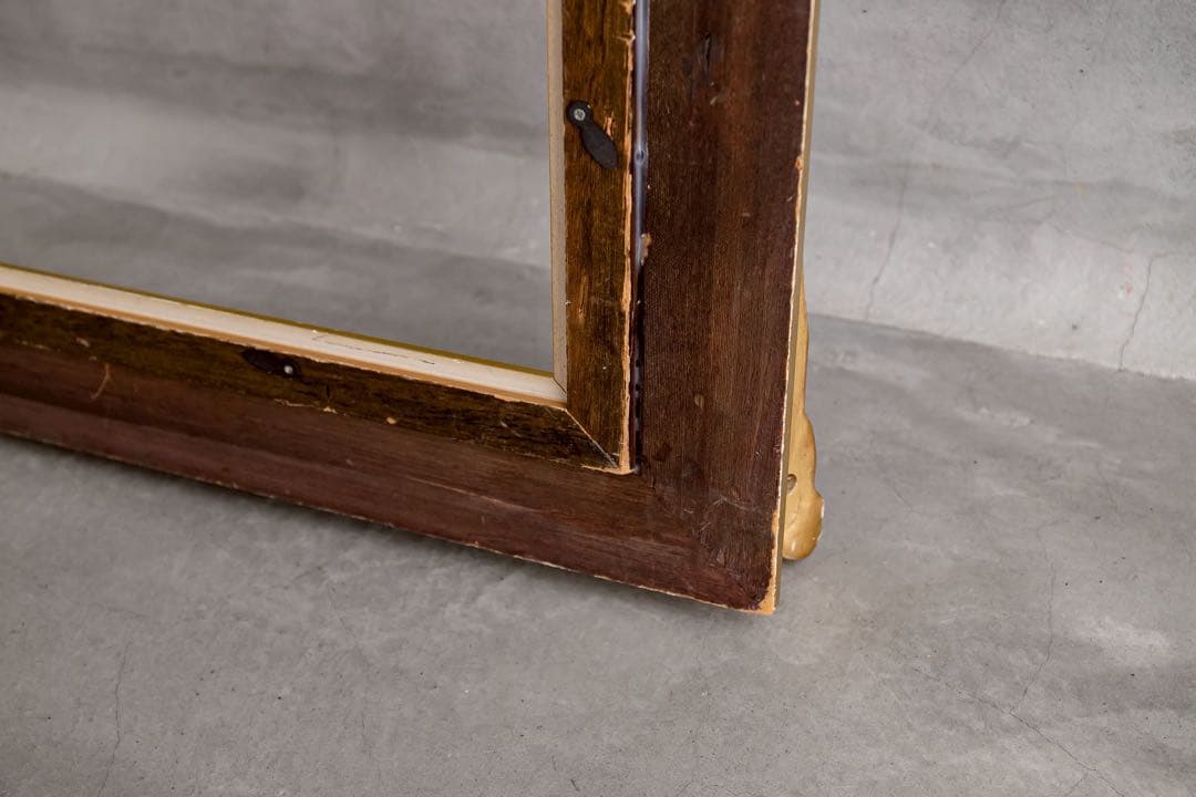 アンティーク調 額縁 2点セット（金フレーム＋木フレーム）