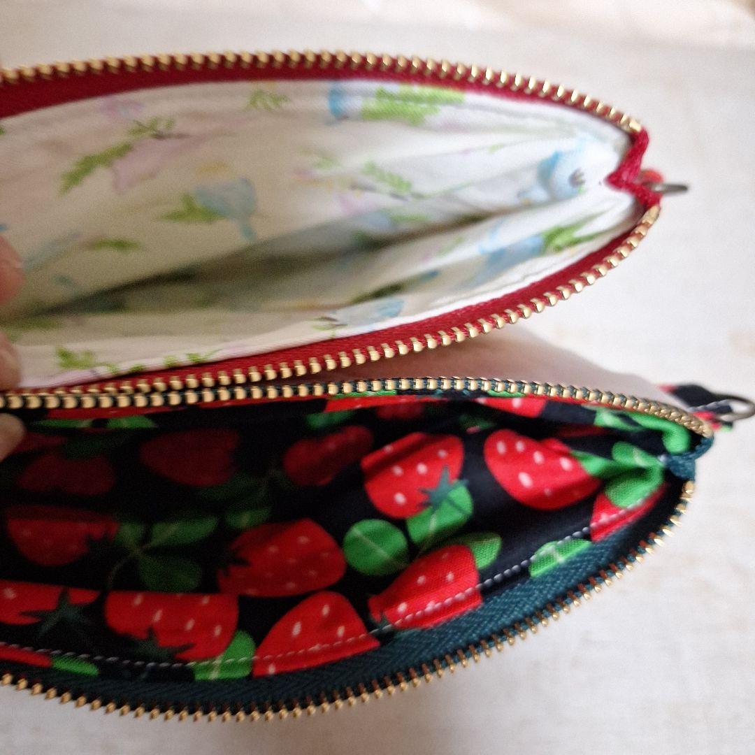 激レアうさぎパネル生地　ハンドメイド　まちなしバッグ　布バスケット　ポーチ