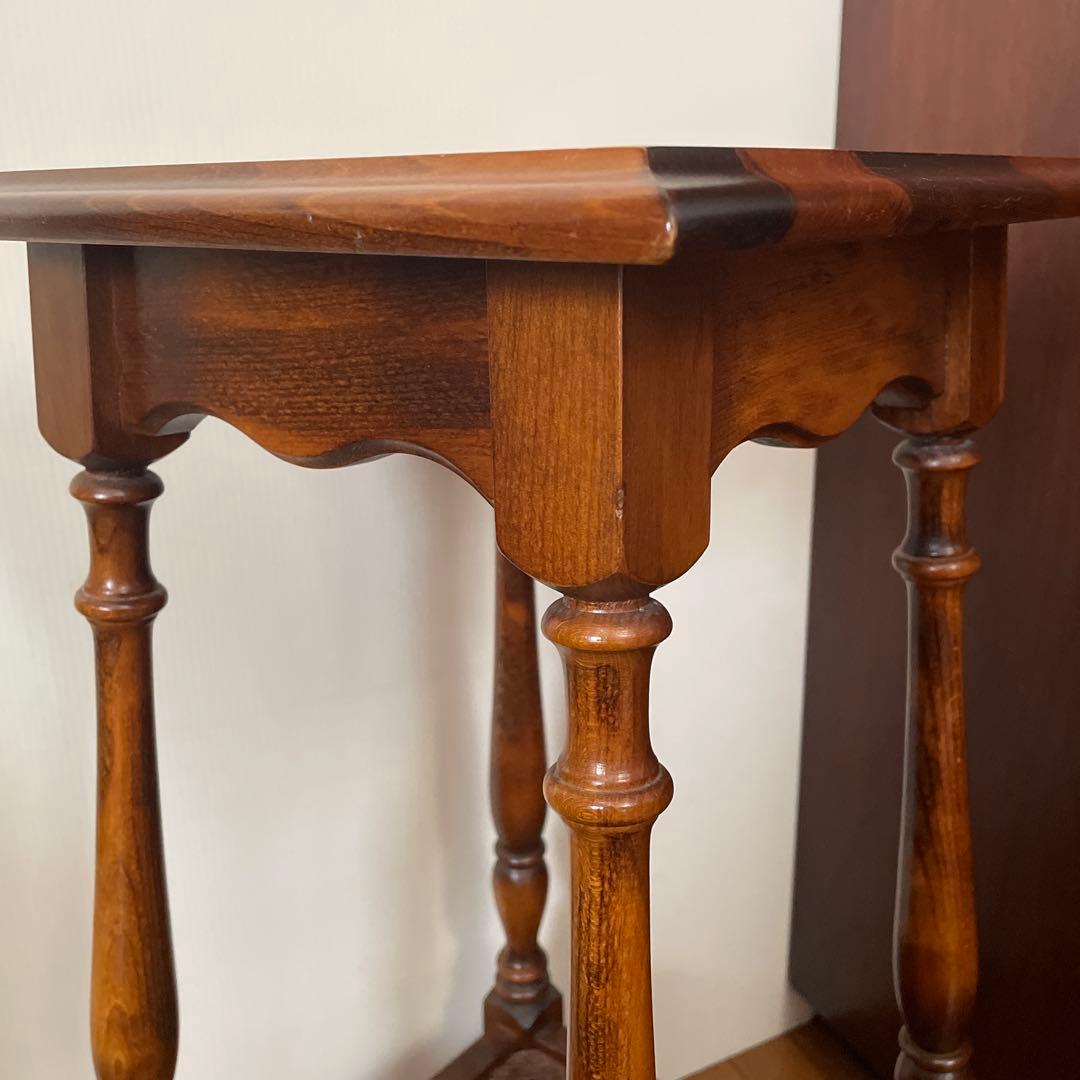 カリモク サイドテーブル 花台 電話台