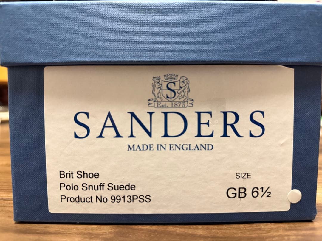 【新品未使用】SANDERS BRIT SHOE UK6.5 約25.5cm