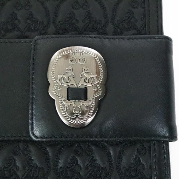 新品 トーマスワイルド タブレットケース LOT1582 レザー 羊革 スカル柄