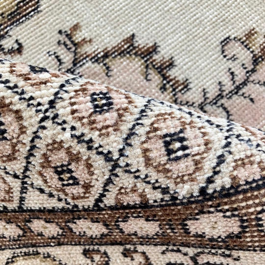 貴重／クラシカル116×211キャラメルココア　リッチ　トルコヴィンテージラグ