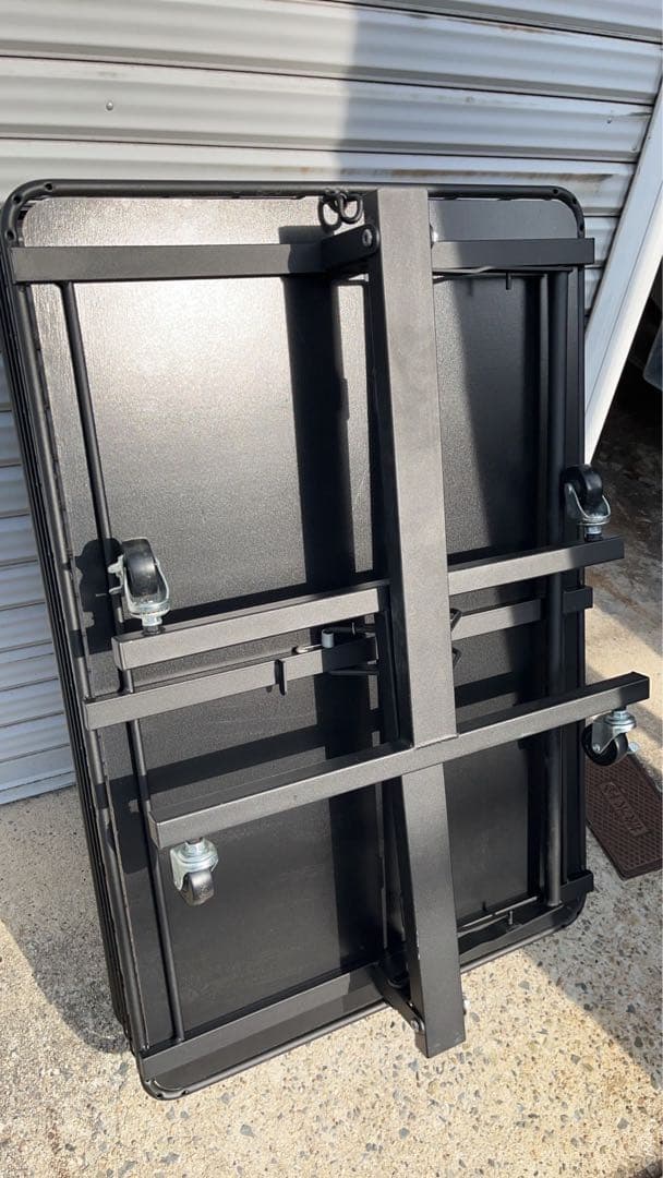 ストアエキスプレス 折りたたみワゴン ブラック 90cm 陳列棚 陳列 ワゴン