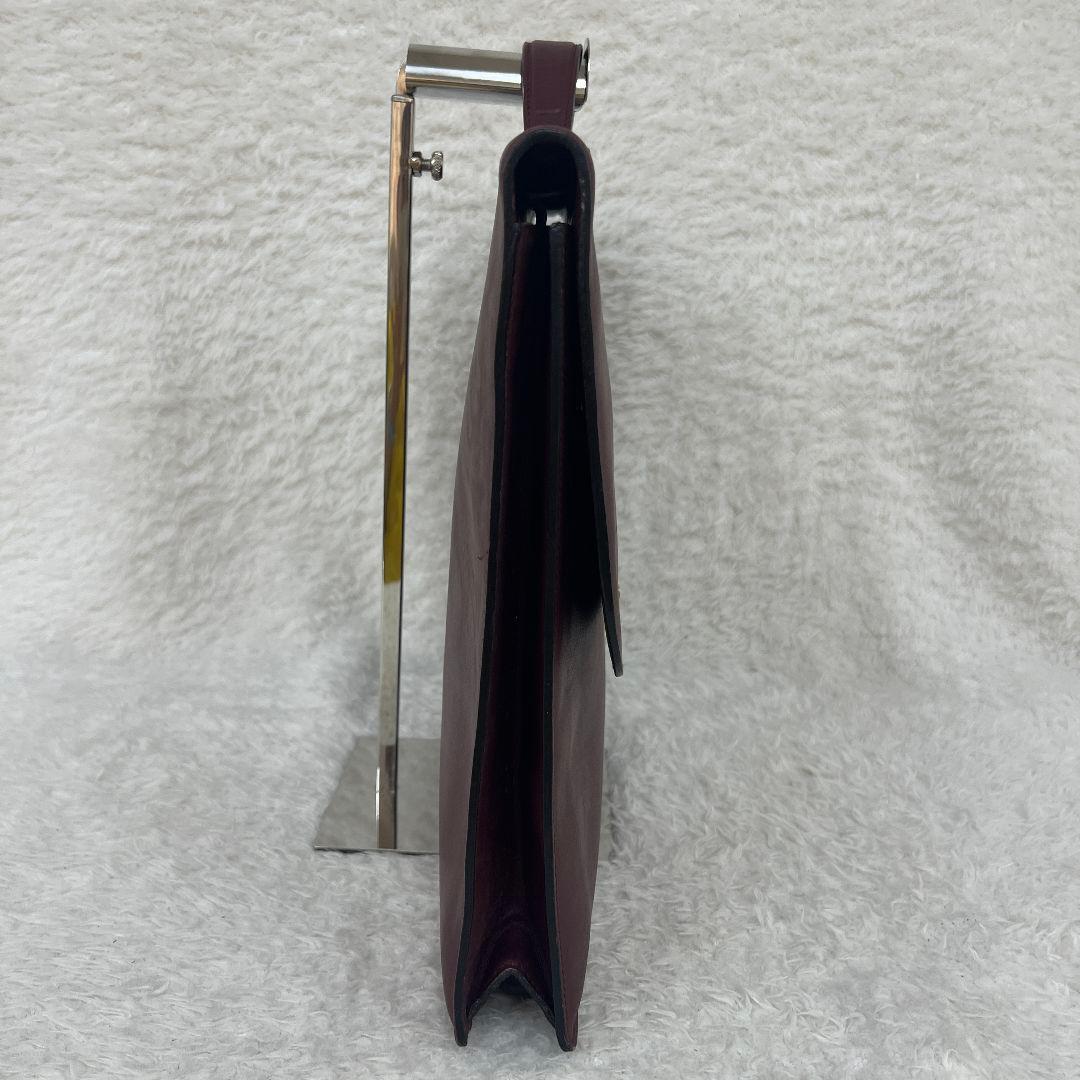 Cartier カルティエ バーガンディ レザー ビジネスバッグ