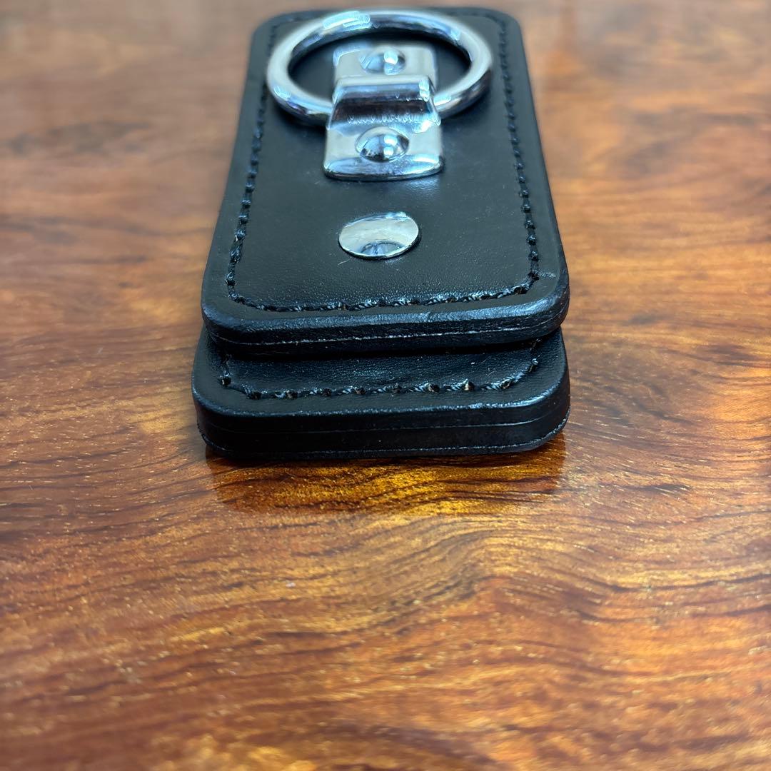 黒レザーセキュリティケース　警棒吊り　0204o217