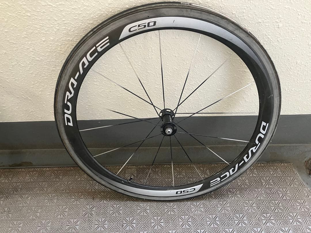 100km未満使用SHINANOシマノDURA-ACEチューブラーホイールC50