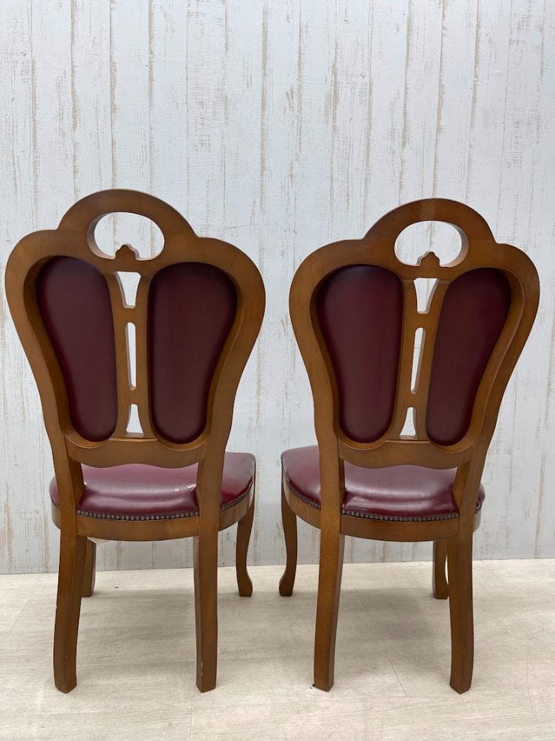 サルタレッリ フローレンス ダイニングチェア 2脚 猫脚 合成皮革 イタリア