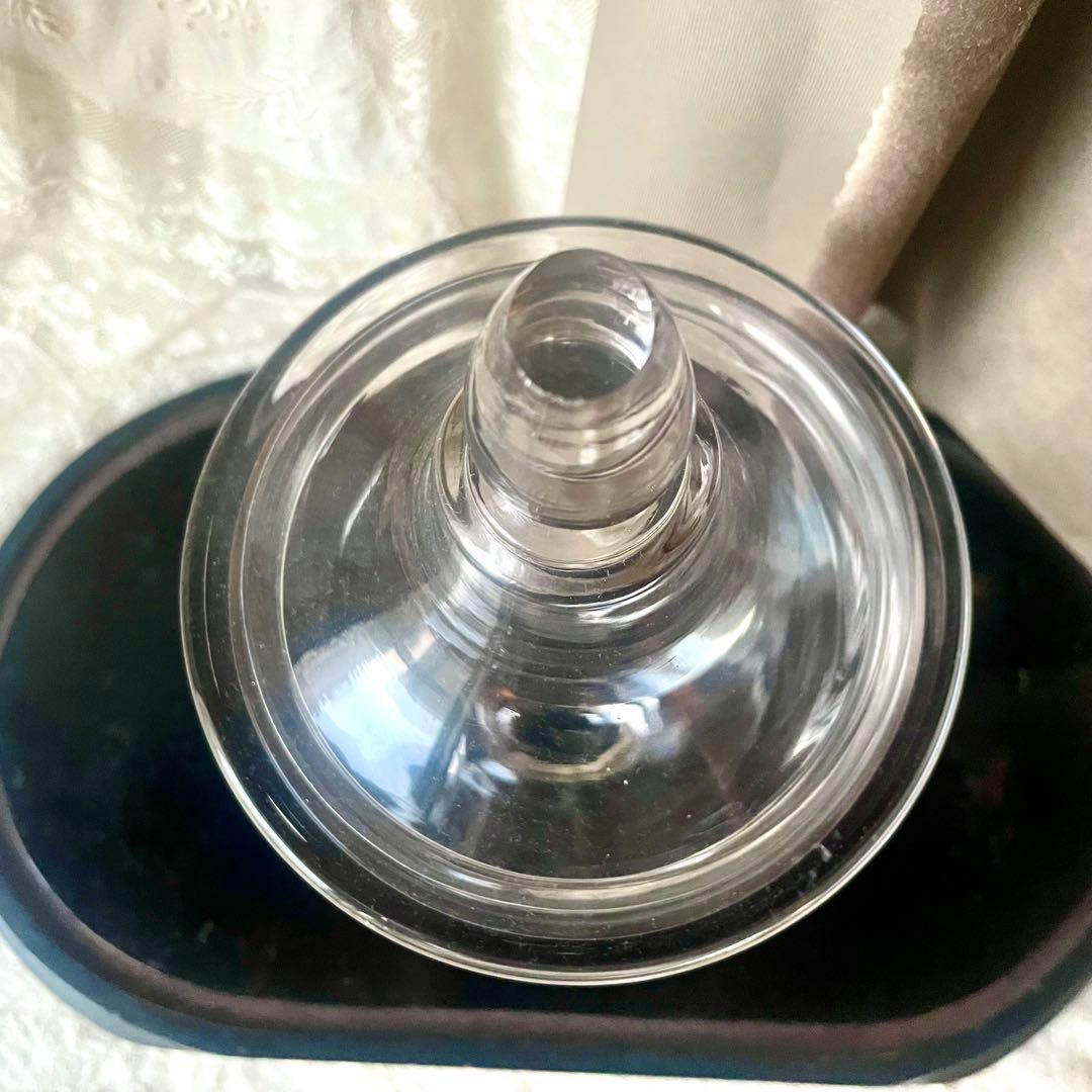 大きな蓋付きガラスボンボニエール　お菓子入れ19世紀店舗什器フランスアンティーク