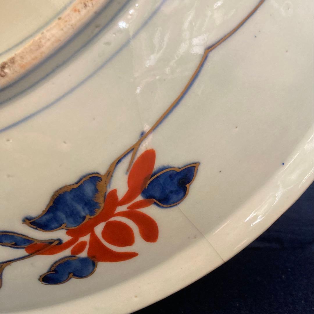 富貴長春　元禄花籠手大皿　江戸時代