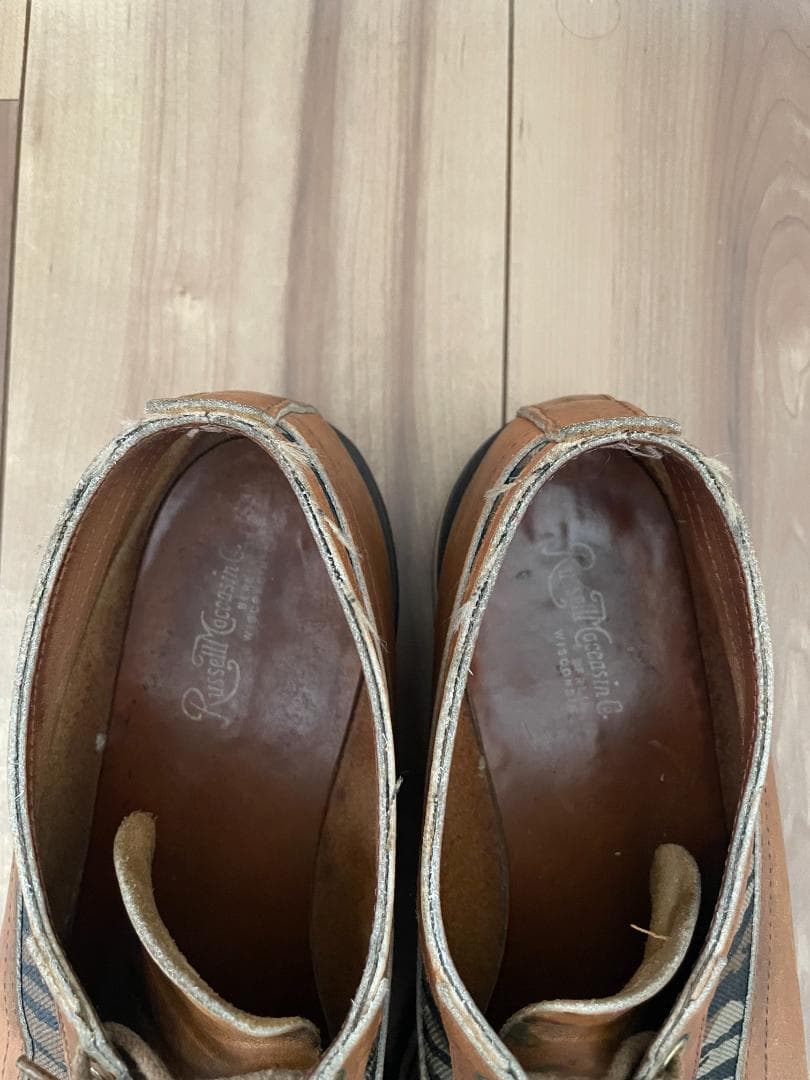 ラッセルモカシン デッキシューズ カモフラ Size US8.5E