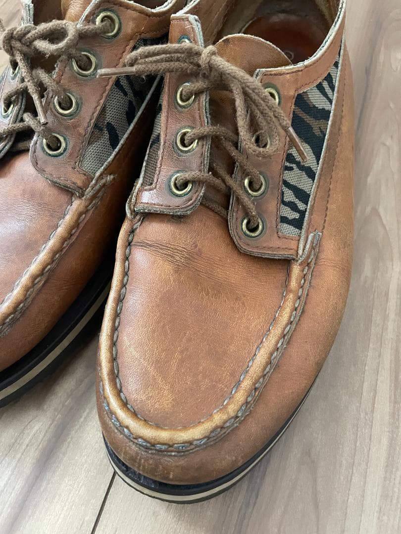 ラッセルモカシン デッキシューズ カモフラ Size US8.5E