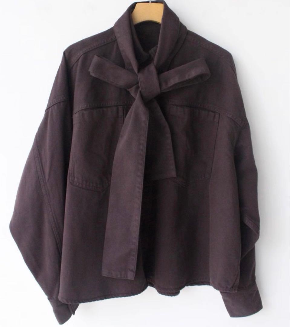 デニムボウタイシャツ Whim Gazette デニムシャツ