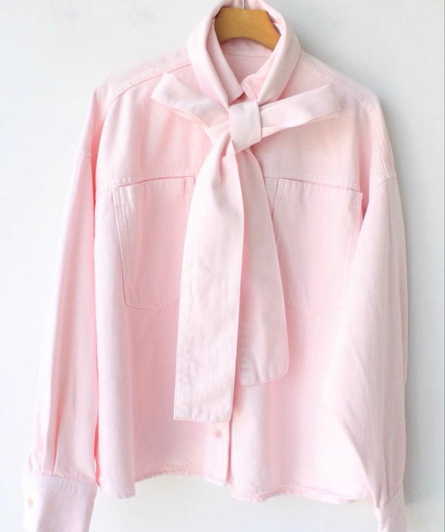 デニムボウタイシャツ Whim Gazette デニムシャツ