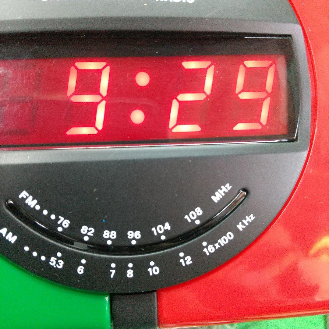 D-3③[希少·レトロ·美品] キューブ デジタル ラジオアラーム CC-110