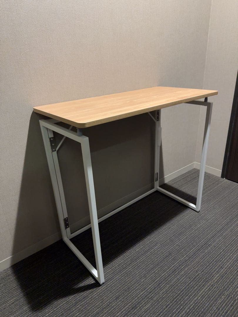 木製折りたたみデスク パソコンデスク 多機能 80x40cm