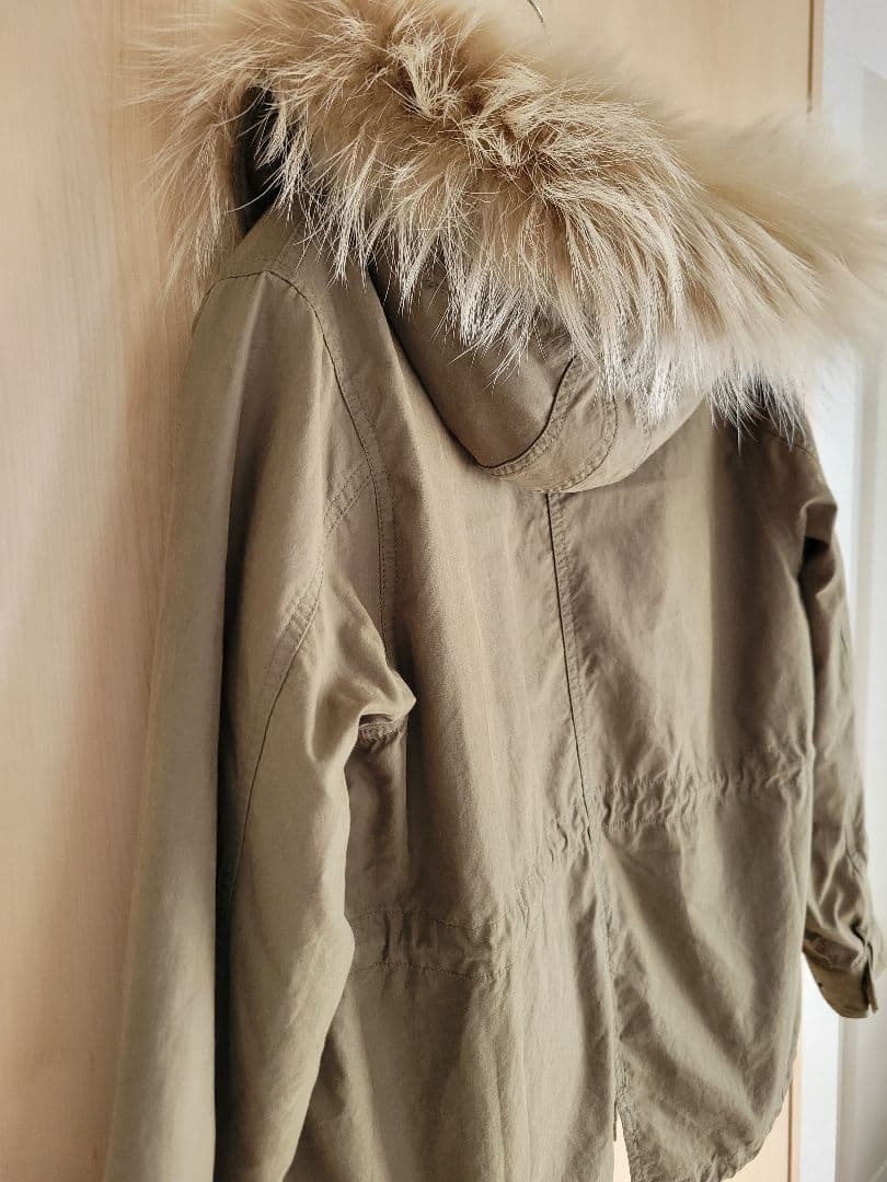 JOURNAL STANDARD ファー付きボアライニングジャケット カーキ　M