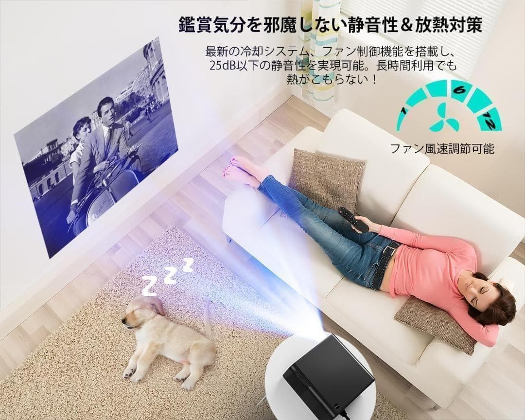 【新品】COOAU プロジェクター AndroidTV搭載 4K対応 家庭用