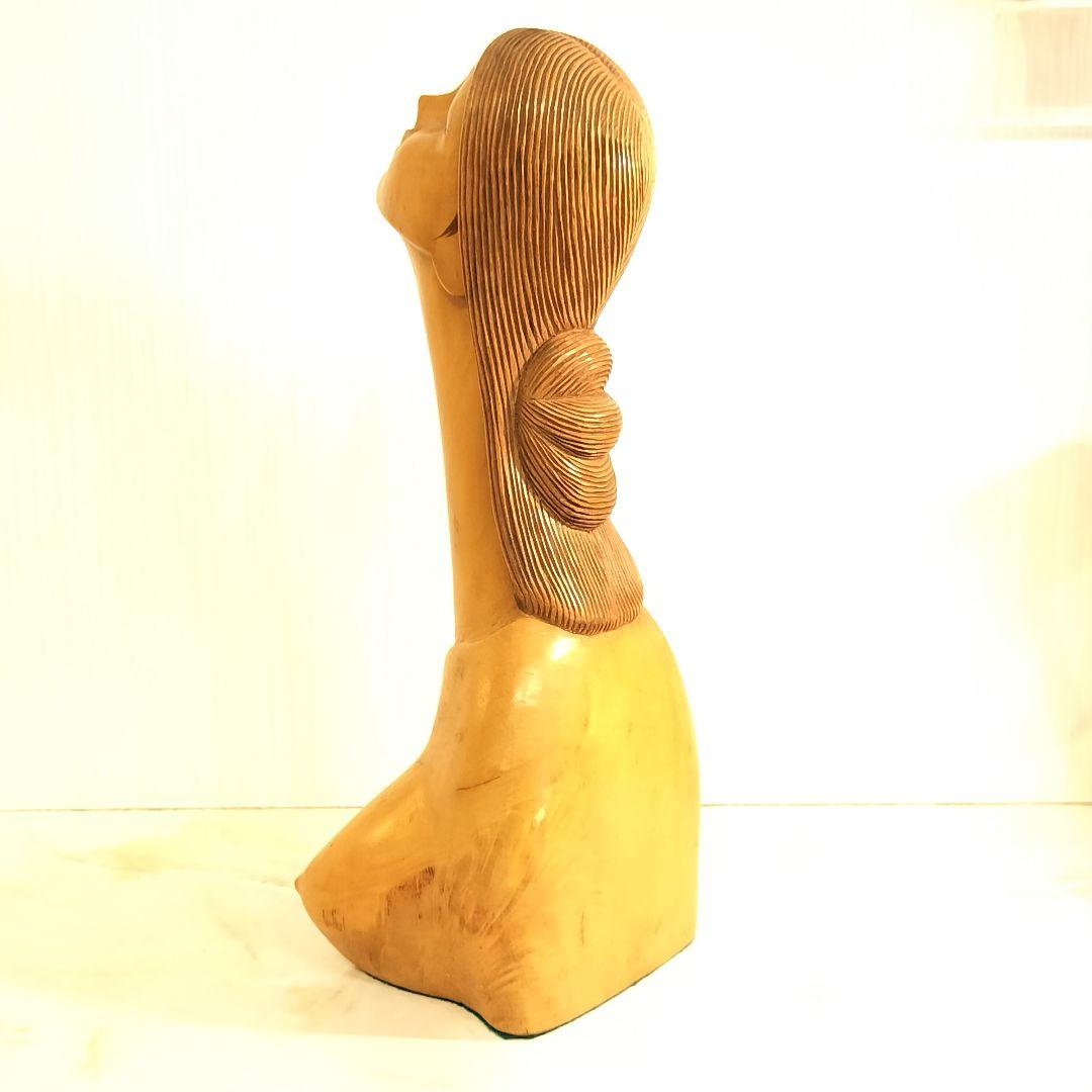 ヴィンテージ モダンアート 木彫りのオブジェ