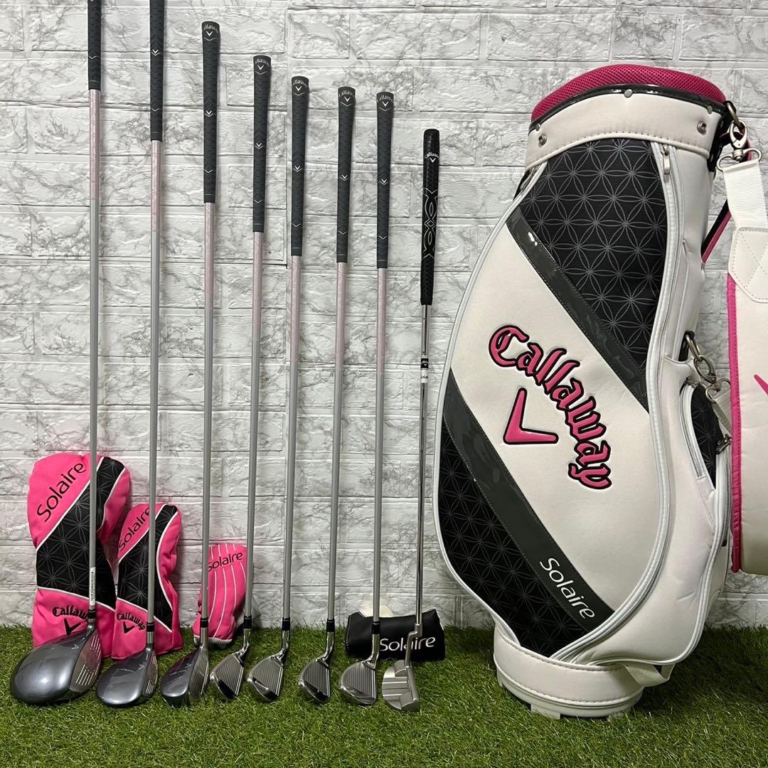 極美品 ゴルフクラブ レディース セット ソレイル 最新 現行モデル 8本 L