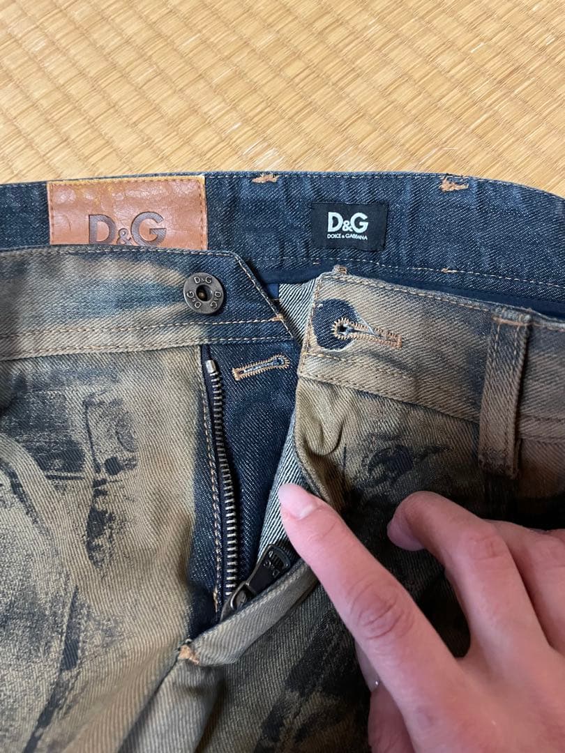 D&G ダメージ加工 デニムパンツ サイズ46