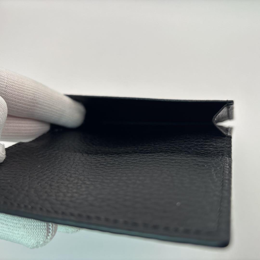 【極美品】HushTug　名刺入れ　カードケース　レザー　革　黒　ハッシュタグ