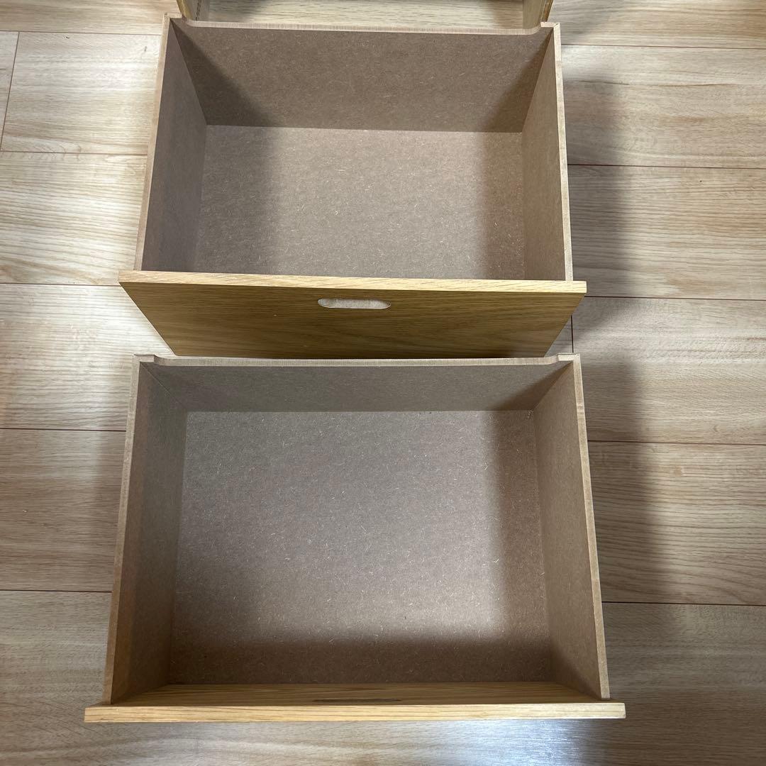 無印良品　スタッキングチェスト　引き出し２段　2個セット