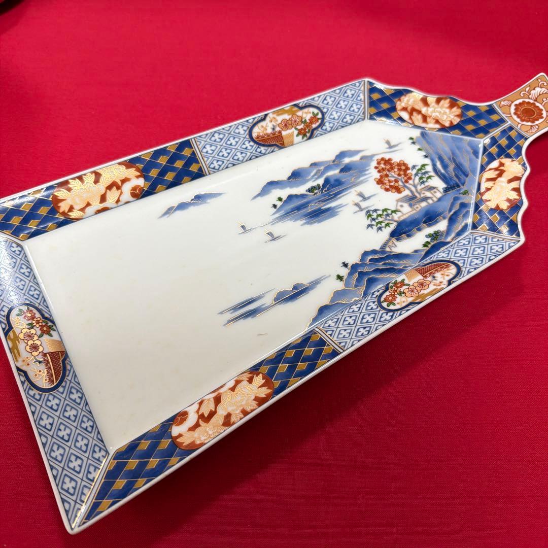 美品　醍醐窯　お正月セット　大皿&銘々皿セット　No.4-26