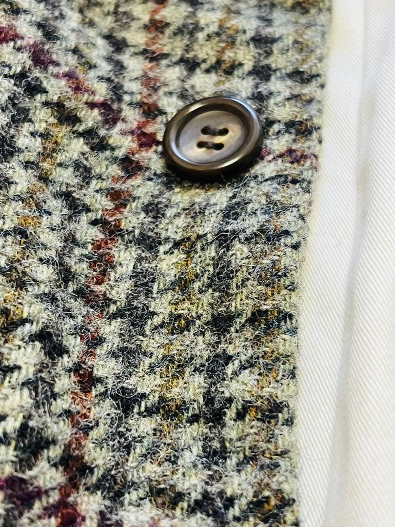 ヴェリテクール チェック ウールジャケットコート 日本製 税込45,360円