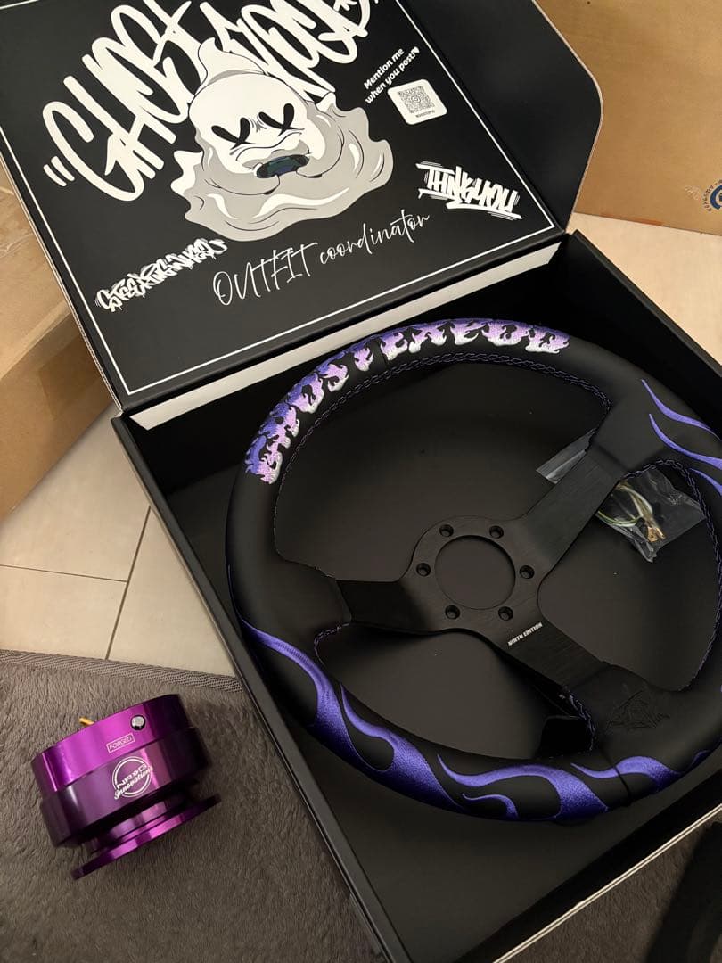 Ghostface ステアリングハンドル本体 NRGクイックリリース付き