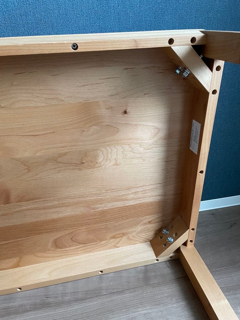 堀田木工☆天然木　軽量デスク　作業台　机　木製デスク 事務机　在宅　学習机