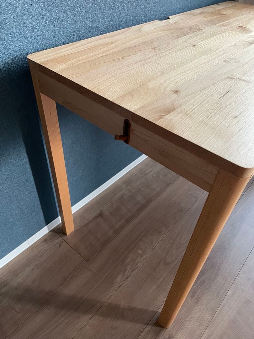 堀田木工☆天然木　軽量デスク　作業台　机　木製デスク 事務机　在宅　学習机