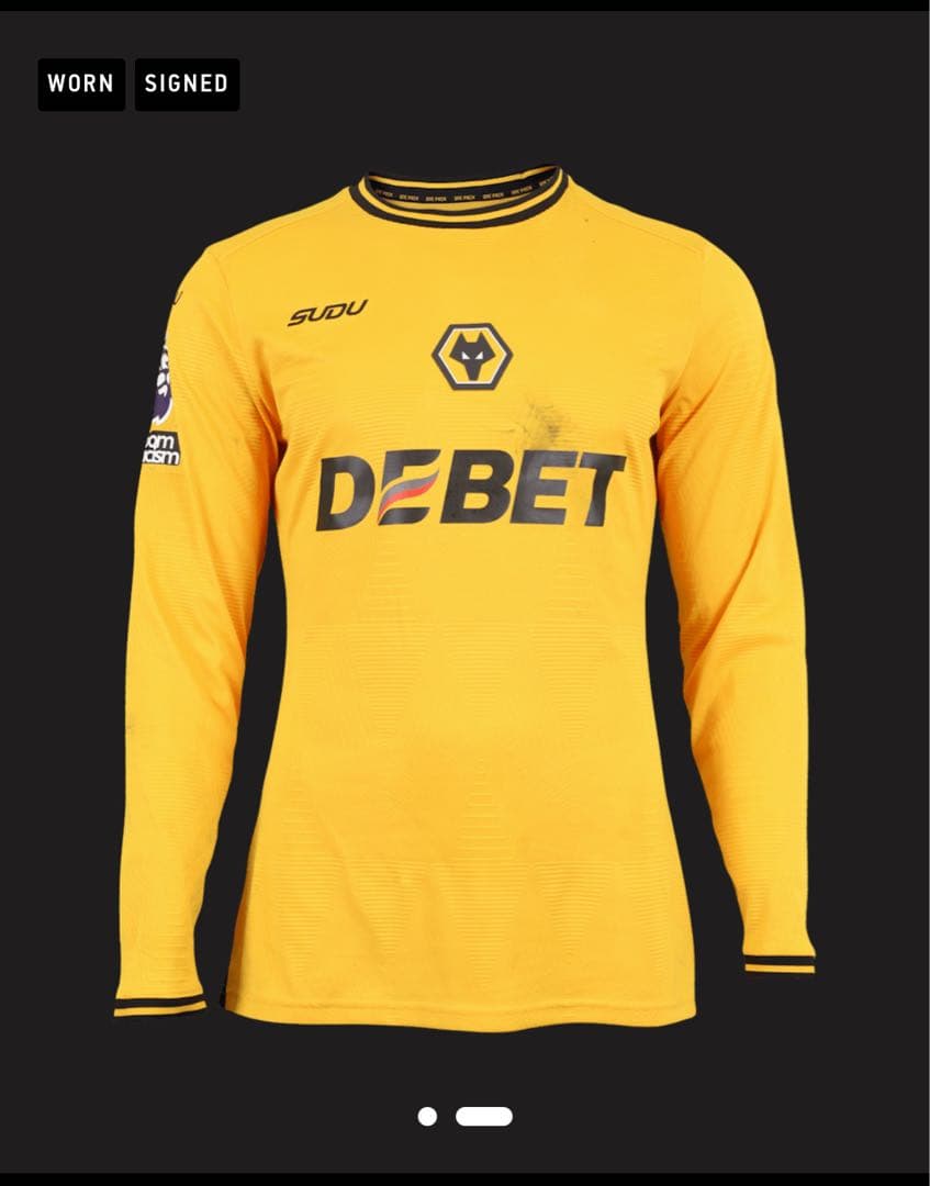 【実着用サイン入り】ウルブス ライアン アイヌーリ #3 ユニフォーム