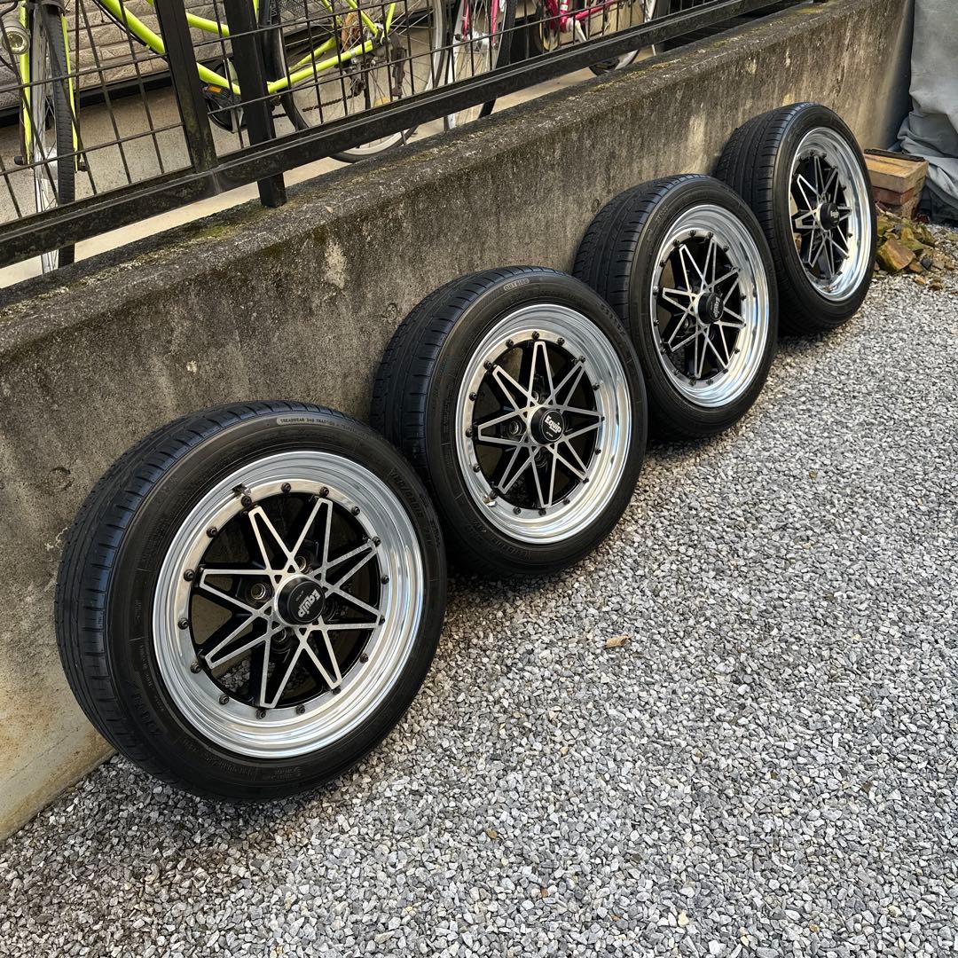 work equip 03 15インチホイールセット　6jプラス32レアサイズ