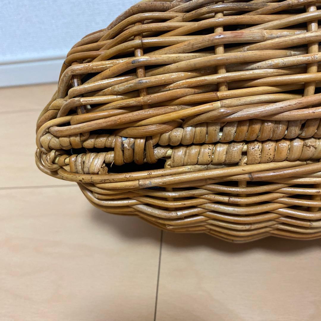 odds ラタンシェルバッグ　かごバッグ