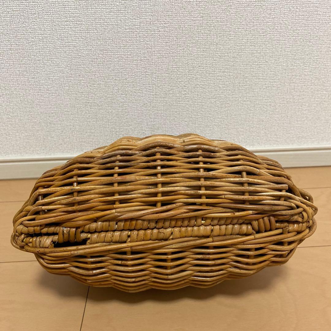 odds ラタンシェルバッグ　かごバッグ